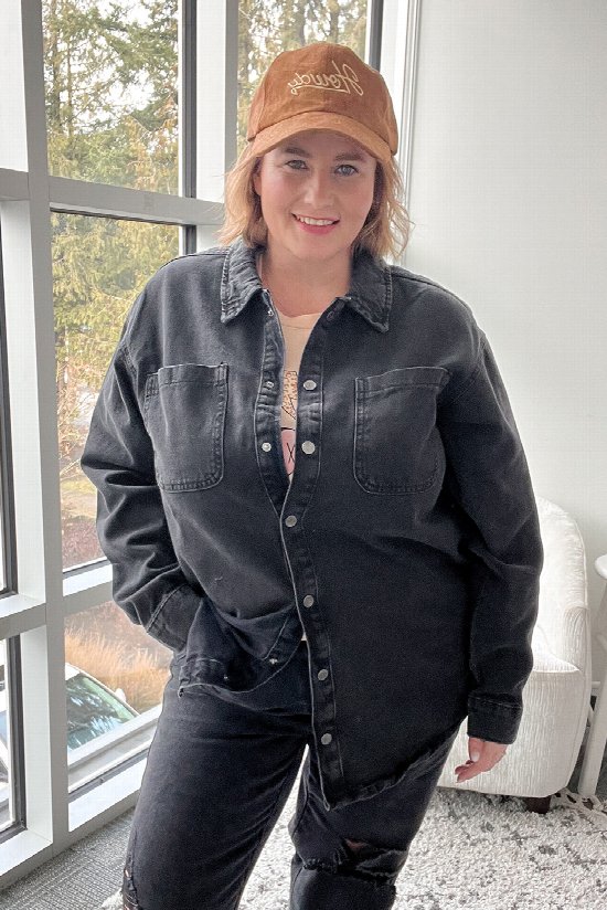 Chic Snap Denim Shirt